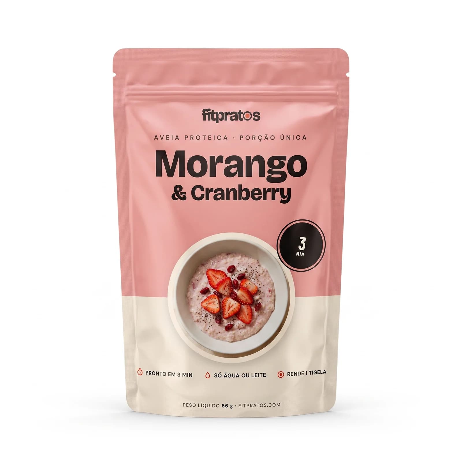 Aveia Proteica Morango & Cranberry