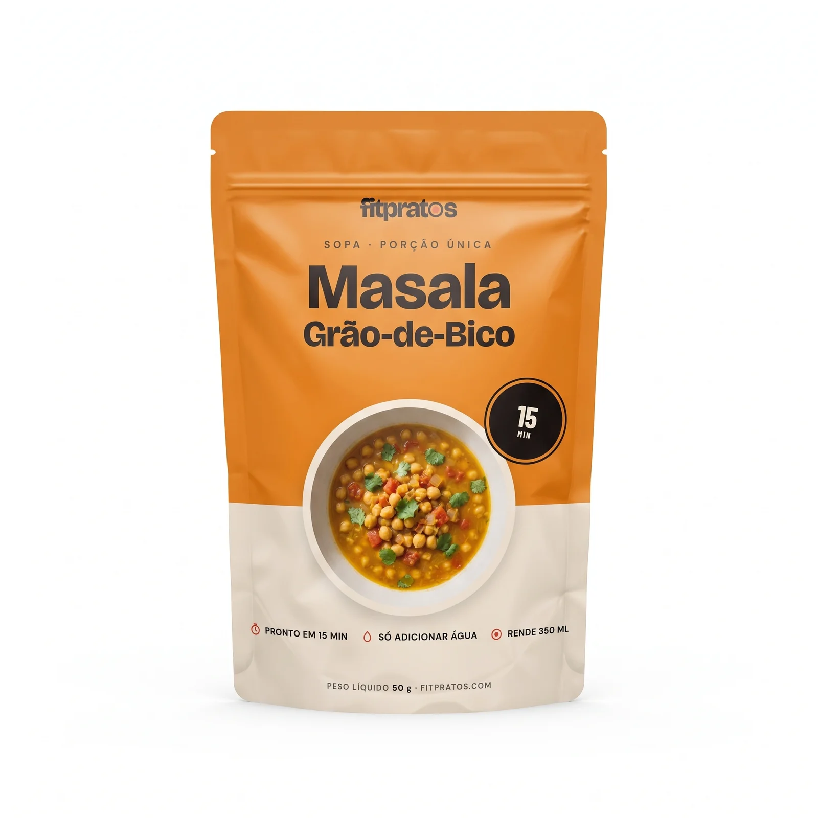 Sopa Masala de Grão-de-Bico