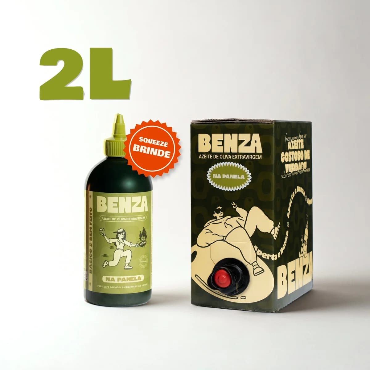 Azeite Benza na Panela Bag in Box + Squeeze de Brinde